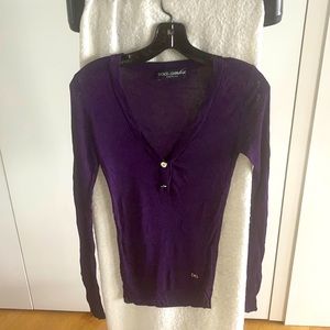 Purple dolce and gabbana top